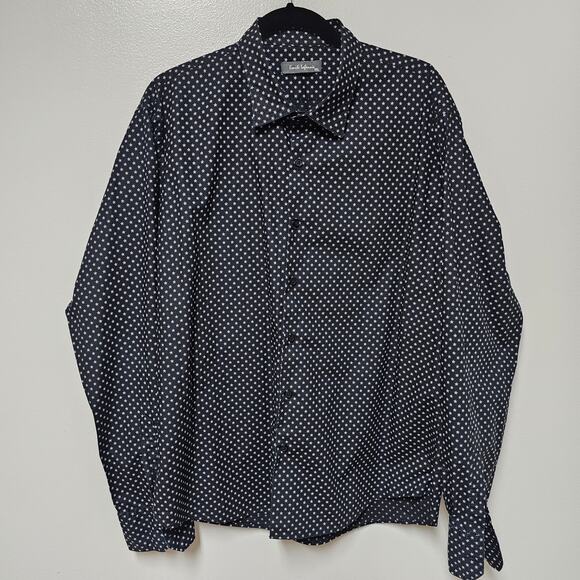 Men's Emile Lafaurie Button Down Navy Stars Shirt Size XXL - Picture 1 of 7